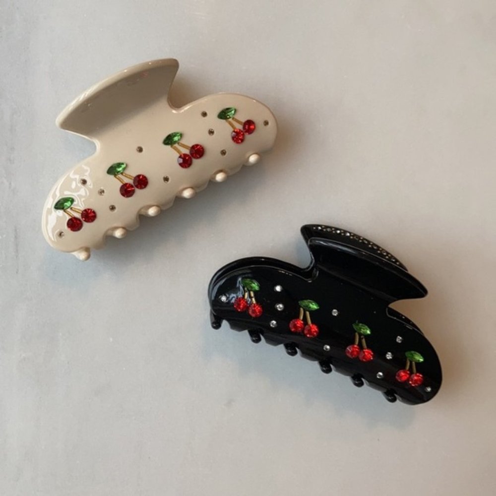 Cherry hair clip